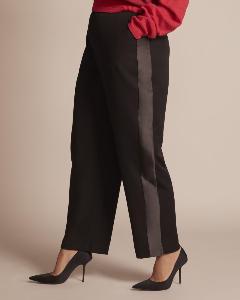Plus size tuxedo pants top